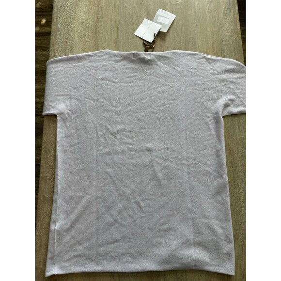 Bianco & Blue Lavender Boatneck Sweater Cashmere Silk Wool Blend Medium - Picture 6 of 6